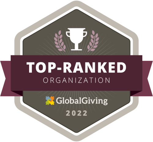 GlobalGiving badge for a top-ranked organization in 2022