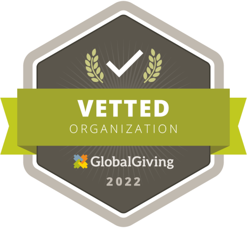 GlobalGiving badge for a vetted organization in 2022